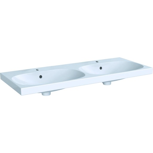 Lavoar dublu Geberit Acanto 120x48.2cm  montare pe mobilier  alb