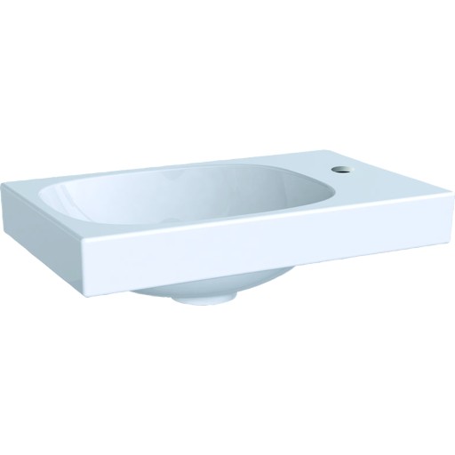 Lavoar Geberit Acanto 40x25cm  orificiu baterie dreapta  fara preaplin  alb