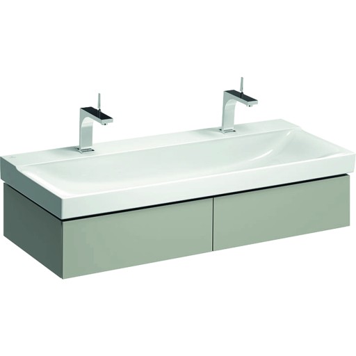Dulap baza Geberit Xeno2 117cm cu doua sertare  greige mat