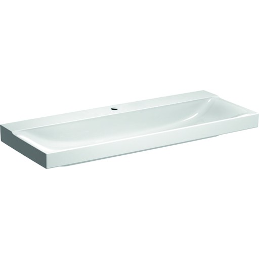 Lavoar Geberit Xeno2 120x48cm  fara preaplin  montare pe mobilier  KeraTect alb