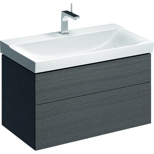 Dulap baza Geberit Xeno2 88x46.2cm cu doua sertare  gri structurat