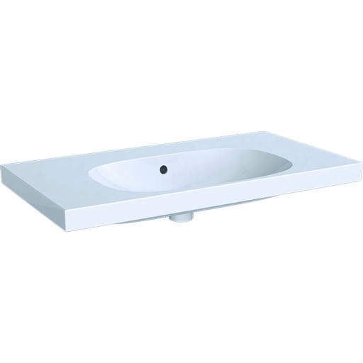 Lavoar Geberit Acanto 90x48.2cm  fara orificiu baterie  alb