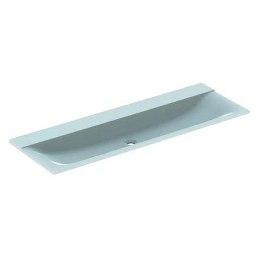 Lavoar Geberit Xeno2 140x48cm  fara orificiu baterie  fara preaplin  montare pe mobilier  alb alpin