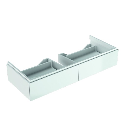 Dulap baza Geberit Xeno2 117cm cu doua sertare  alb lucios