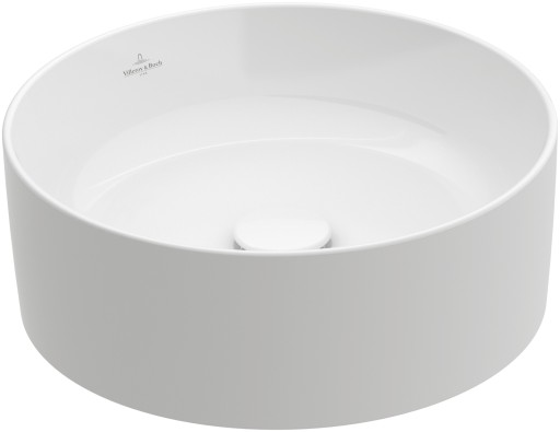 Lavoar tip bol Villeroy & Boch Collaro 40cm rotund  fara orificiu baterie  fara preaplin  alb
