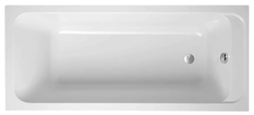 Cada baie rectangulara Villeroy & Boch Architectura Solo 160x70cm  acril  alb alpin
