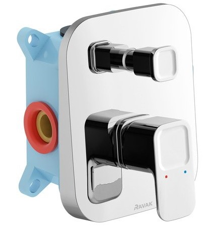 Baterie cada - dus Ravak Concept 10° cu montaj incastrat  necesita corp ingropat R-box