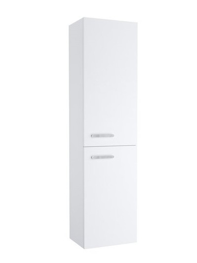 Dulap inalt tip coloana Ravak Concept Chrome II SB 390 cu doua usi  dreapta  39x29x150cm  maner crom  alb lucios