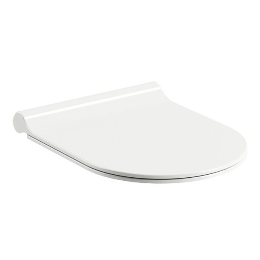 Capac WC Ravak Concept Chrome Uni slim cu inchidere lenta  alb