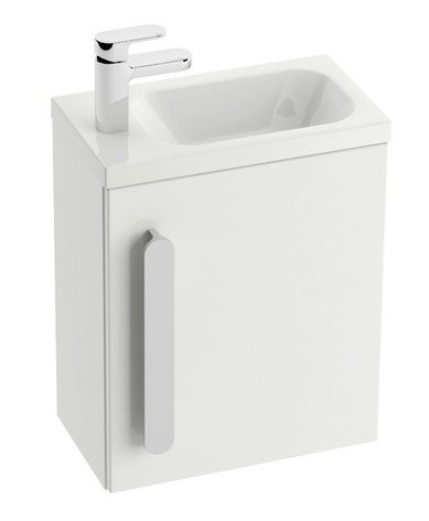 Usa pentru dulap baza lavoar Ravak Concept Chrome SD 400 stanga  37x25x53cm  alb