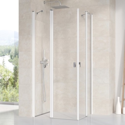 Usa de dus batanta Ravak Concept Chrome CRV2-120  120cm  alb