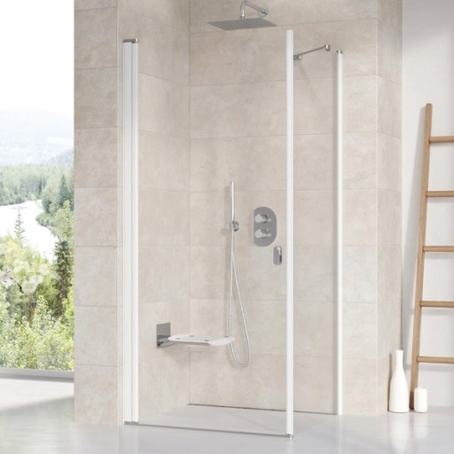 Perete lateral Ravak Concept Chrome CPS-90  90cm  alb