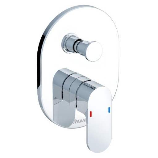 Baterie cada - dus Ravak Concept Chrome CR.065.00 cu montaj incastrat  necesita corp ingropat R-box