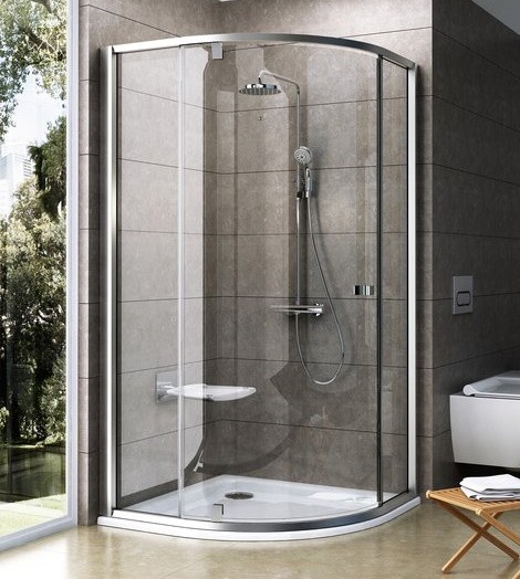 Cabina de dus semirotunda Ravak Pivot PSKK3 80x80cm  crom mat
