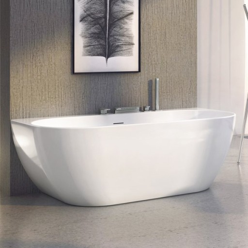 Cada freestanding Ravak Freedom W 166x80cm  montare la perete  alb