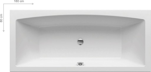 Cada baie rectangulara Ravak Formy 02  180x80cm  acril