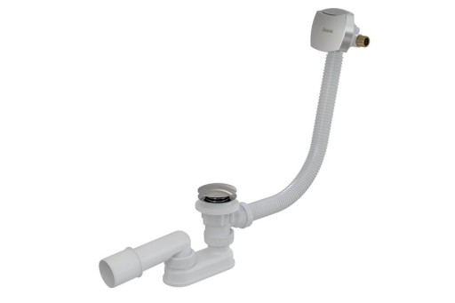 Sifon pentru cada Ravak 800 C-C S/R click-clack cu umplere prin preaplin  crom