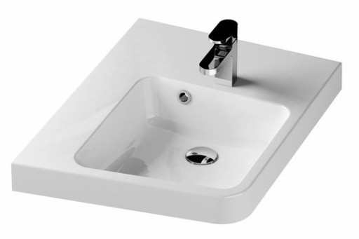 Lavoar de colt Ravak BeHappy II 50x66.5cm  stanga  alb