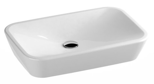 Lavoar tip bol Ravak Ceramic R 60x40x12cm  fara orificiu baterie  fara preaplin  alb