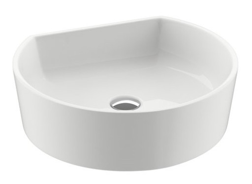 Lavoar tip bol Ravak Moon 1C 40x40cm  h12cm  fara orificiu baterie  fara preaplin  alb