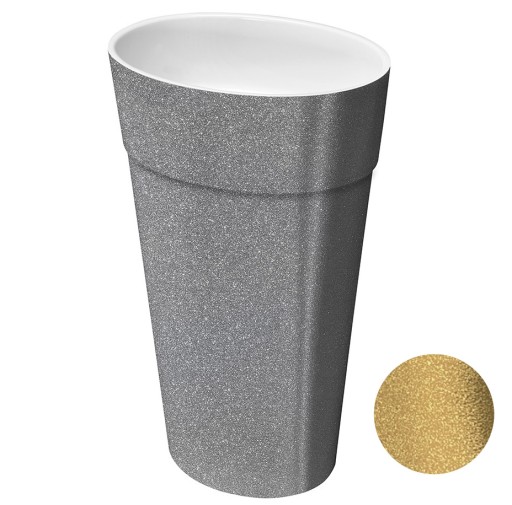 Lavoar free-standing Besco Uniqa Glam 32x46x84cm  Gold