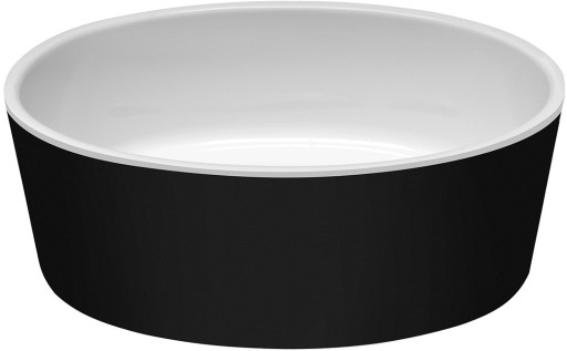 Lavoar tip bol Besco Uniqa 32x46x17cm  negru-alb