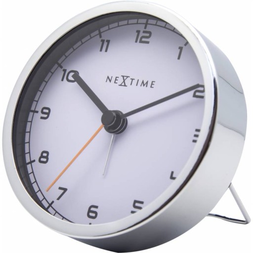 Ceas de masa NeXtime Company Alarm 9x9x7.5cm  alb