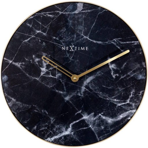 Ceas de perete NeXtime Marble 40cm  negru