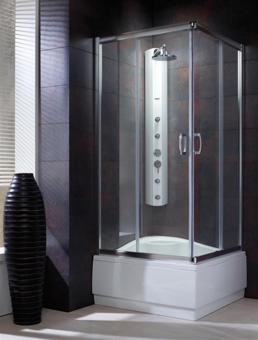 Cabina de dus patrata Radaway Premium Plus C 1700 90x90 cm  pentru cadite inalte