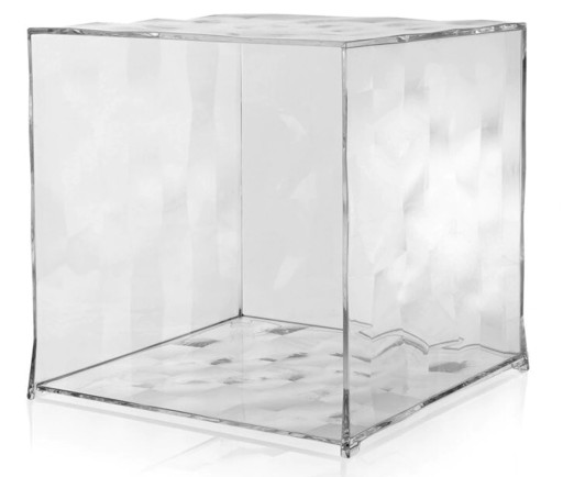 Etajera modulara Kartell Optic design Patrick Jouin  40x40x41cm  transparent