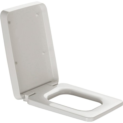 Capac WC Laufen Il Bagno Alessi One Square cu inchidere lenta  alb