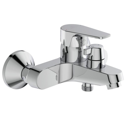 Baterie cada Ideal Standard Cerafine D cu divertor manual  crom