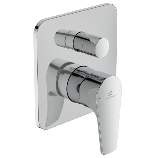 Baterie cada - dus Ideal Standard Cerafine D cu montaj incastrat  corp ingropat inclus  crom