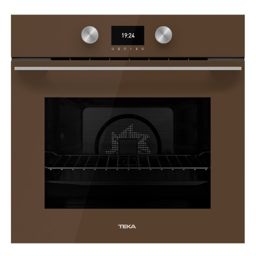 Cuptor electric incorporabil Teka Urban Colours HLB 8600 LB  SurroundTemp 12 functii  Hydroclean  70 litri  Cristal London Brick Brown/Infinity Glass