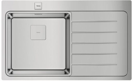 Chiuveta bucatarie Teka Premium Zenit RS15 1B 1D R 86 picurator dreapta  860x520cm  inox