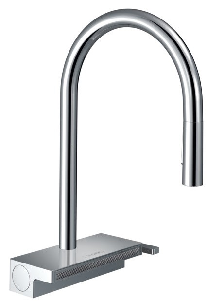 Baterie bucatarie Hansgrohe Aquno Select M81 170  dus extractibil  doua tipuri de jet  sBox si strecuratoare multifunctionala
