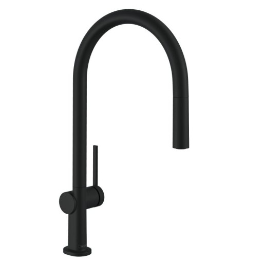 Baterie bucatarie Hansgrohe Talis M54 210 negru mat  dus extractibil si sBox