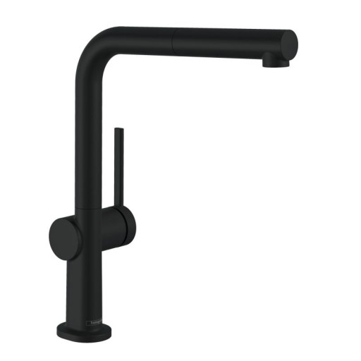 Baterie bucatarie Hansgrohe Talis M54 270 negru mat  dus extractibil si sBox