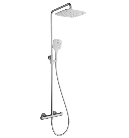 Coloana de dus Ravak Termo 300  TE 093.00/150 baterie termostatata  palarie de dus 25x25cm si para de dus Air cu 3 functii