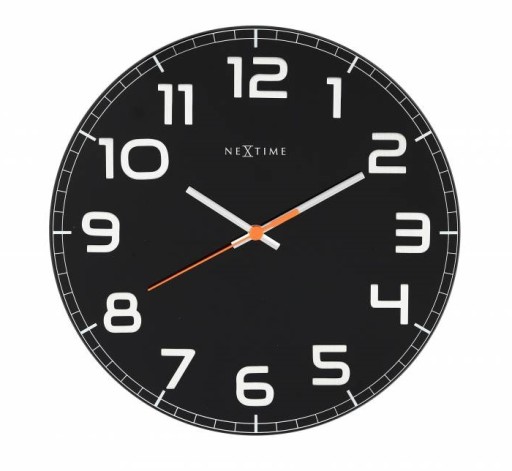 Ceas de perete NeXtime Classy Round 30cm  negru-alb