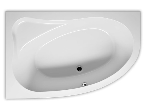 Cada baie asimetrica Riho Aryl 153.5x100cm  acril  orientare dreapta