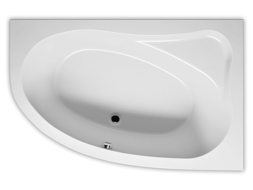 Cada baie asimetrica Riho Aryl 140x90cm  acril  orientare stanga