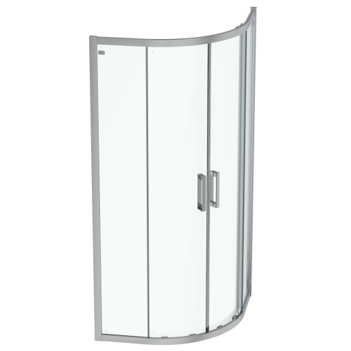 Cabina de dus semirotunda Ideal Standard Connect 2  90x90cm  usi culisante  sticla 6mm tratata IdealClean