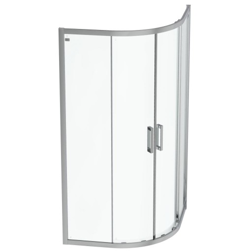 Cabina de dus semirotunda Ideal Standard Connect 2  100x100cm  usi culisante  sticla 6mm tratata IdealClean