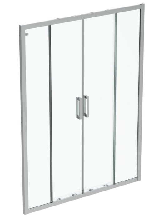 Usa de nisa culisanta tip cortina Ideal Standard Connect 2 160cm  sticla 6mm tratata IdealClean
