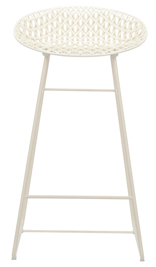 Scaun inalt Kartell Smatrik design Tokujin Yoshioka  alb mat