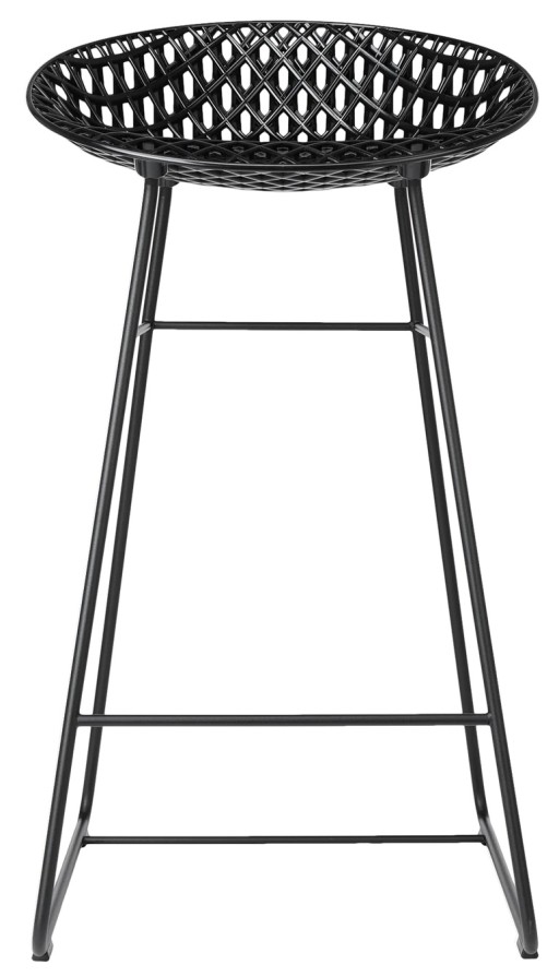 Scaun inalt Kartell Smatrik design Tokujin Yoshioka  negru mat