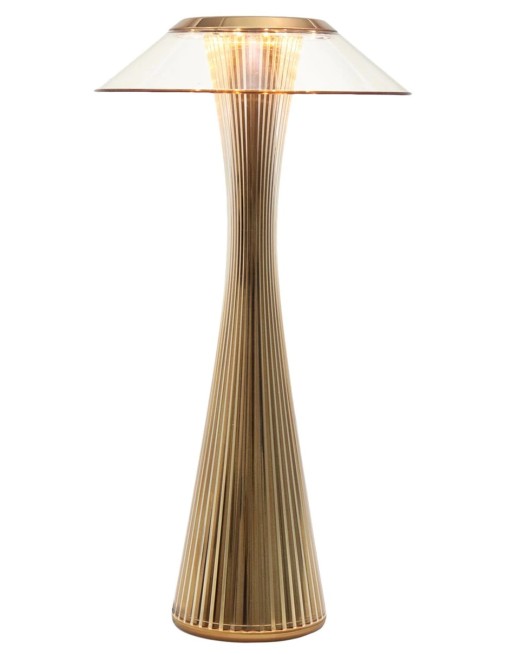 Veioza Kartell Space design Adam Tihany  LED  15x30cm  auriu metalizat