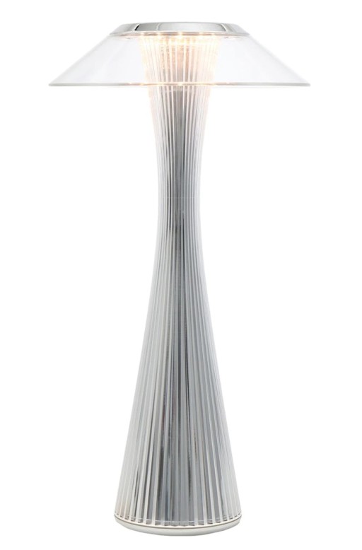 Veioza Kartell Space design Adam Tihany  LED  15x30cm  crom metalizat