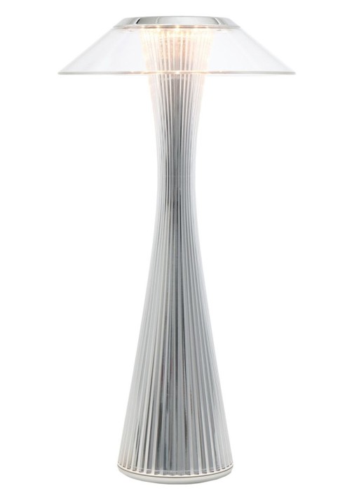 Veioza Kartell Space Outdoor design Adam Tihany  LED  15x30cm  crom metalizat